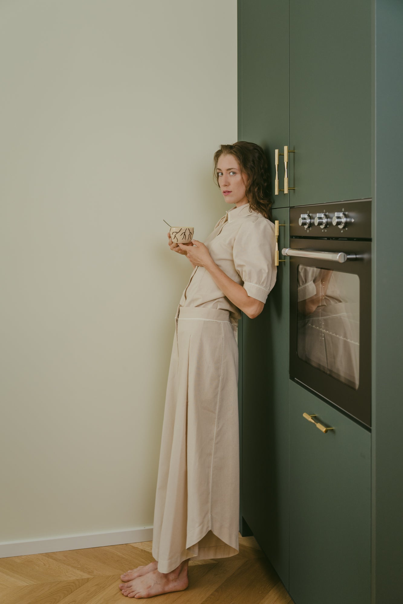 Asymmetric Linen Pants