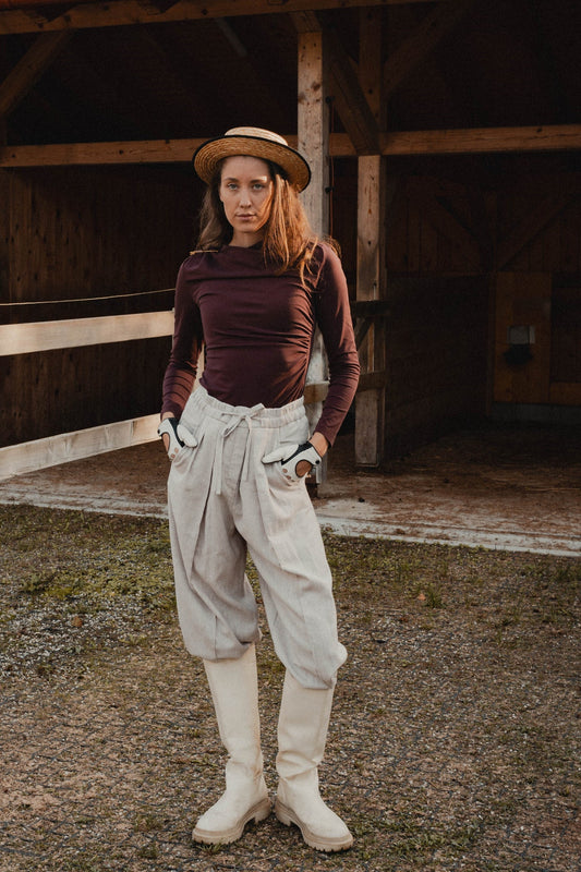 Unbound Organic Jersey Top, organic cotton jersey top, handmade by Nat.Lesjak in Slovenia