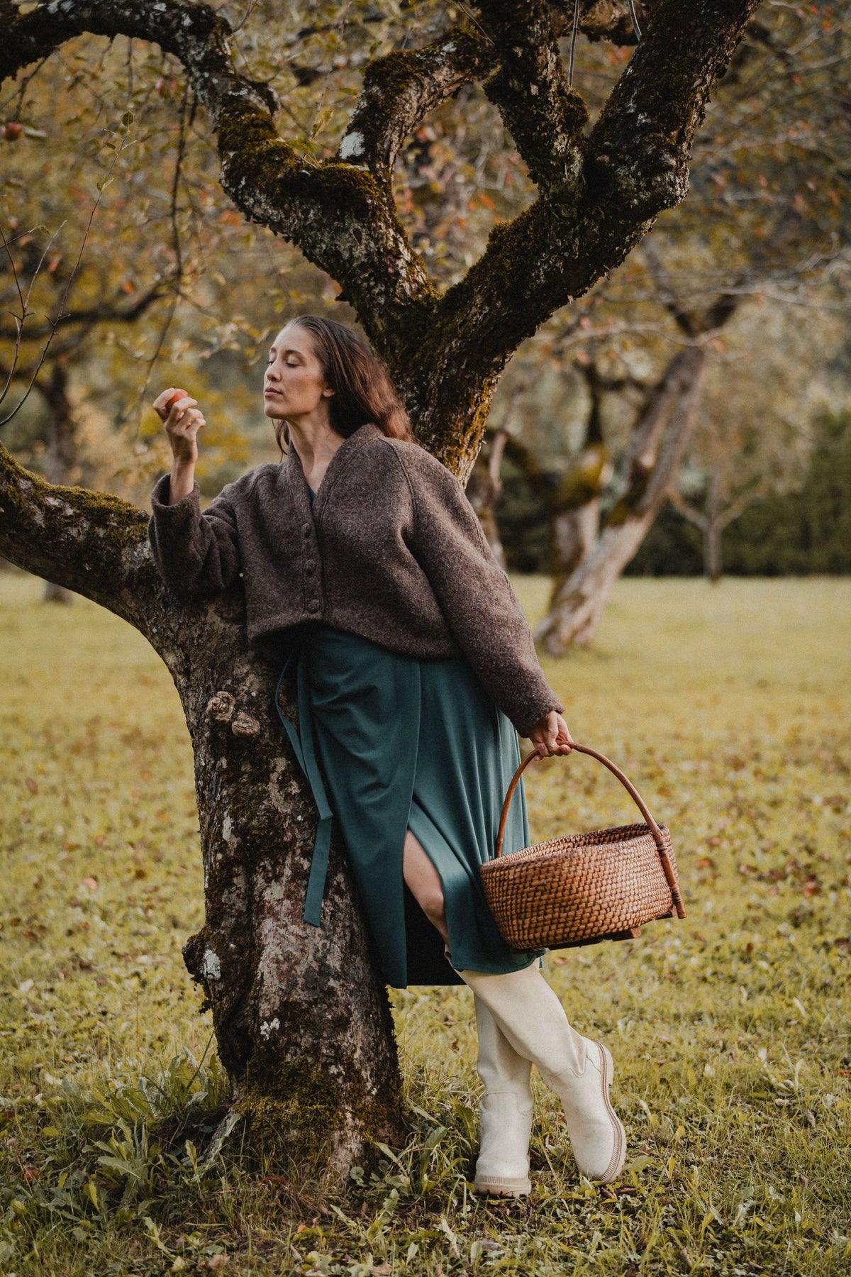 Wool Fleece Jacket by Nat.Lesjak, wool fleece jacket in cocoa mélange (2/4)