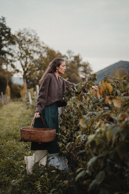 Wool Fleece Jacket by Nat.Lesjak, wool fleece jacket in cocoa mélange (4/4)