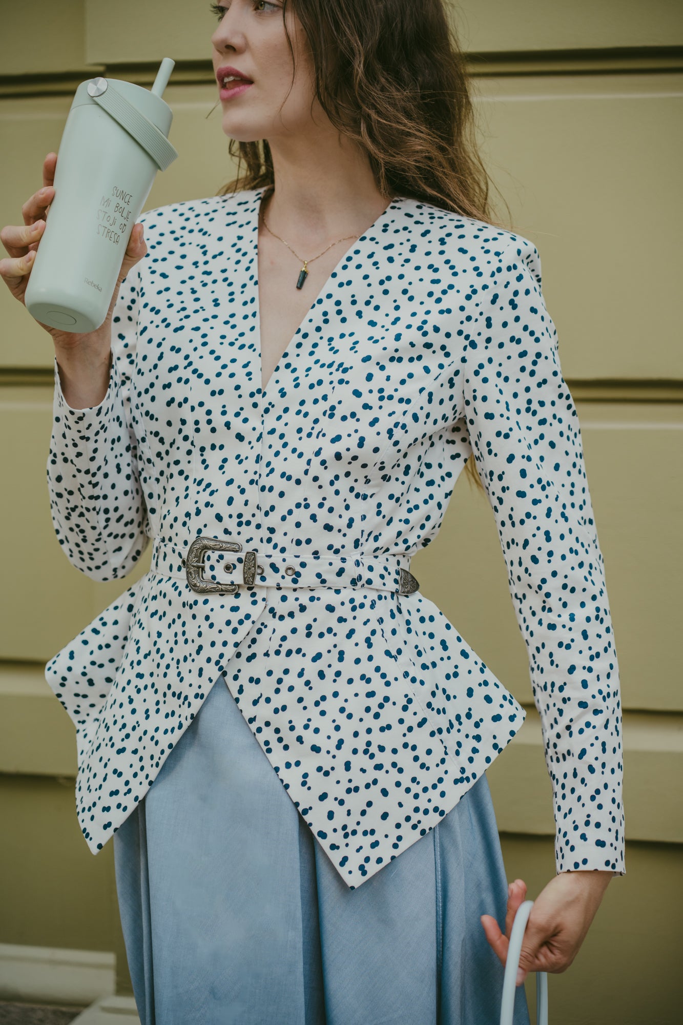 Polka Dot Blazer
