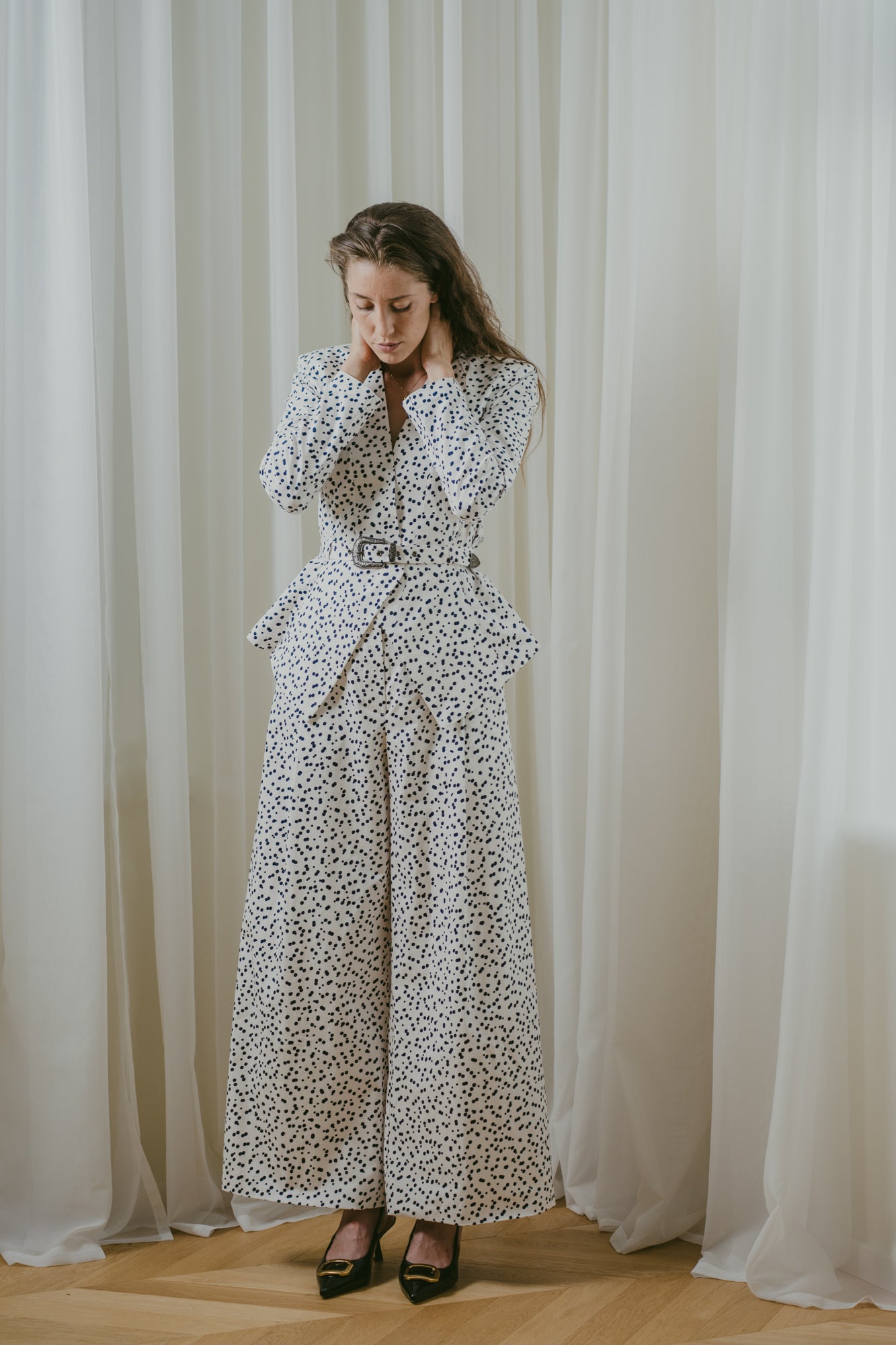 Polka Dot Blazer