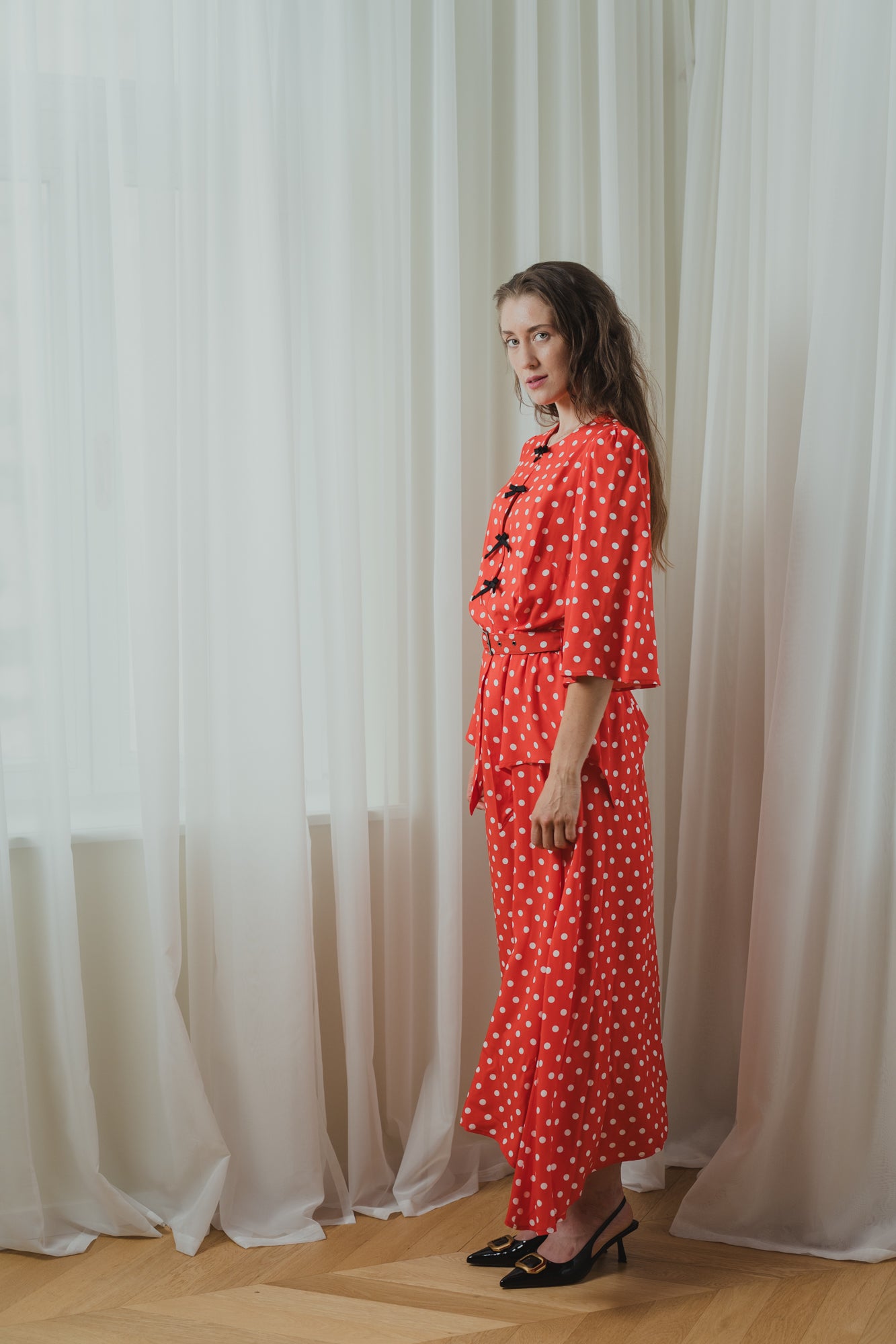 Polka Dot Maxi Dress