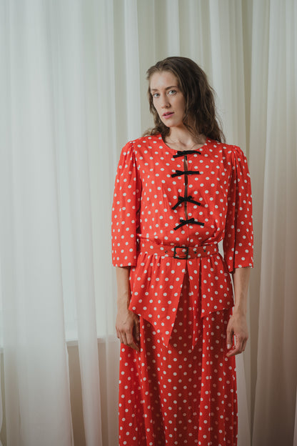 Polka Dot Maxi Dress