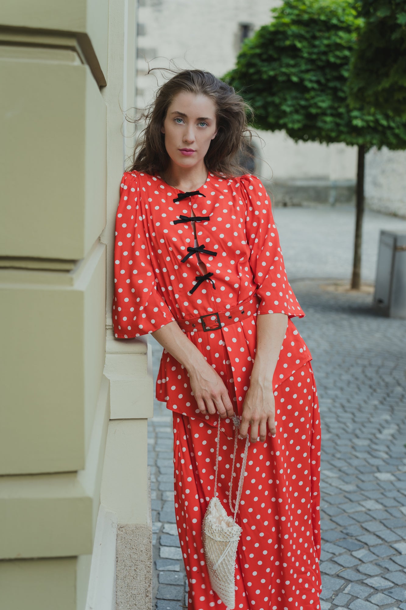 Polka Dot Maxi Dress