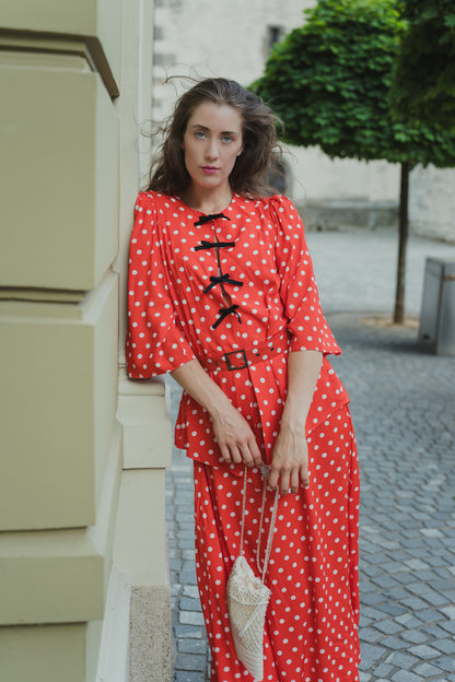 Polka Dot Maxi Dress